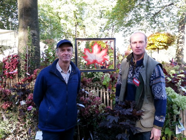 Koen en Steven De Bock op de stand van Boomkwekerij De Bock