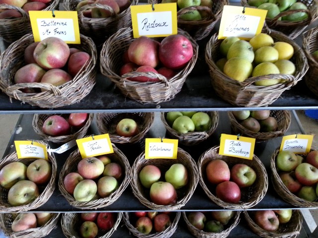 Deel van het appel-assortiment